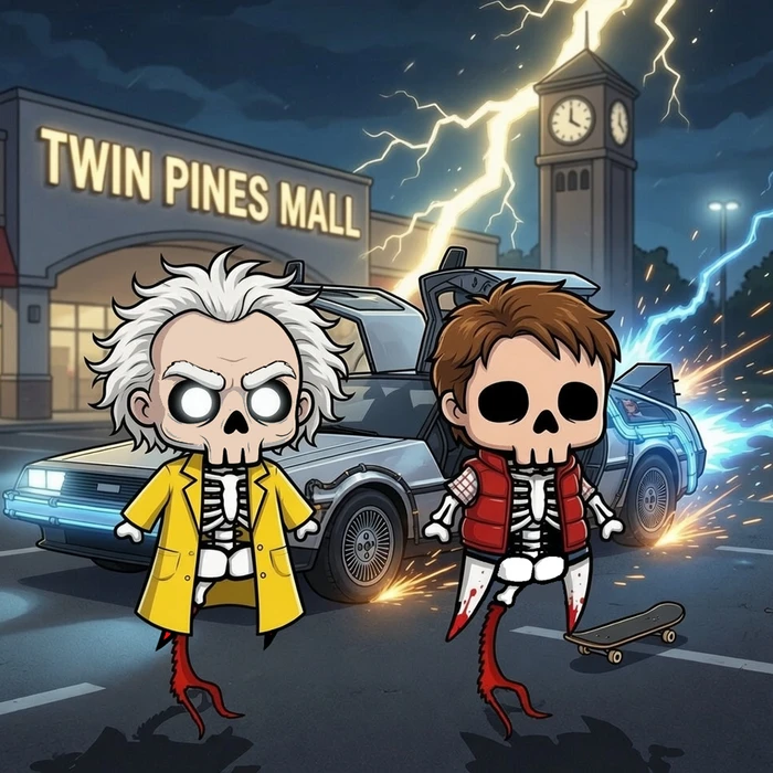 Re-Animated Dead one-of-one 267, time-travel duo