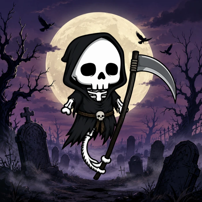 Re-Animated Dead one-of-one 420, moonlit reaper