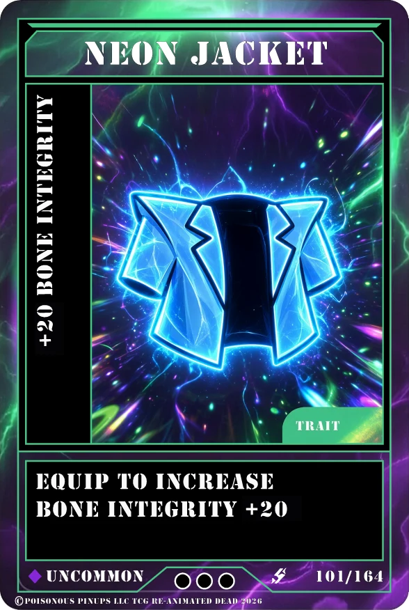 Neon Jacket - Trait card