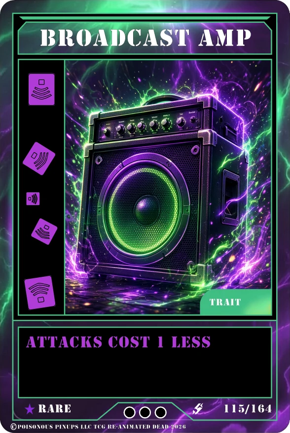 Broadcast Amp - Trait card